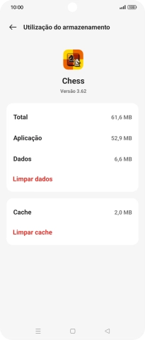 Prima Limpar cache.