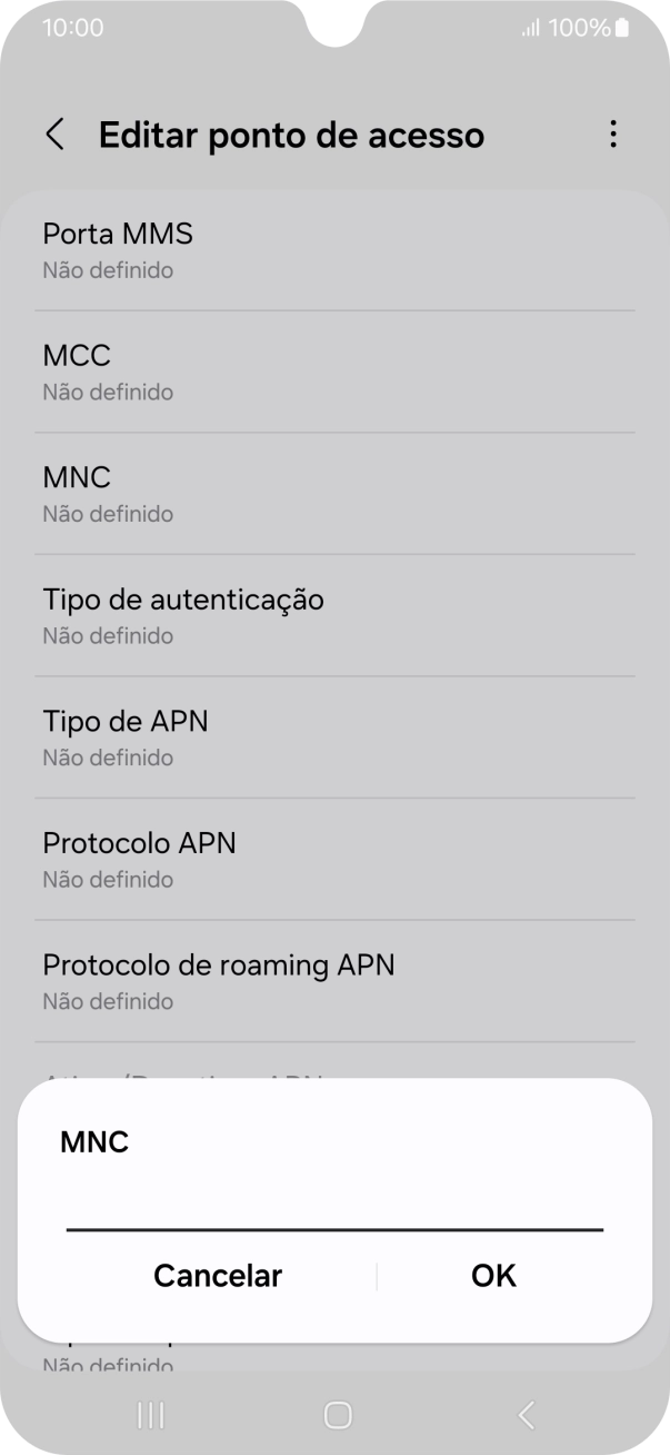 Introduza 01 e prima OK.