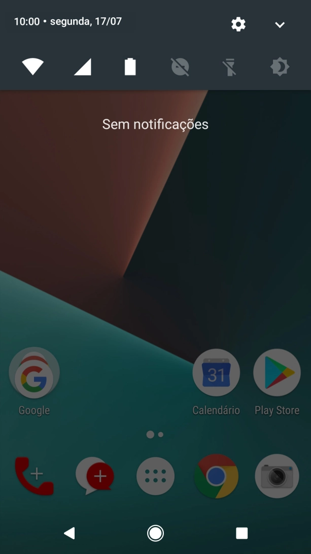 Prima o ícone de definições.