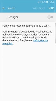 Prima o indicador para ativar a função.