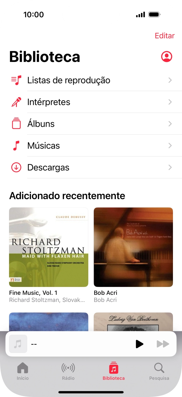 Prima Listas de reprodução.