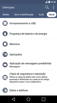Prima Sobre o telefone.