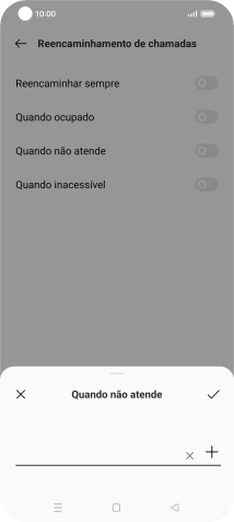 Insira 123 e prima o ícone para aceitar.