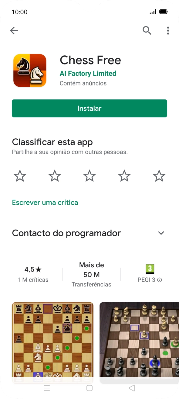 Prima a tecla de início para terminar e voltar ao ecrã inicial.