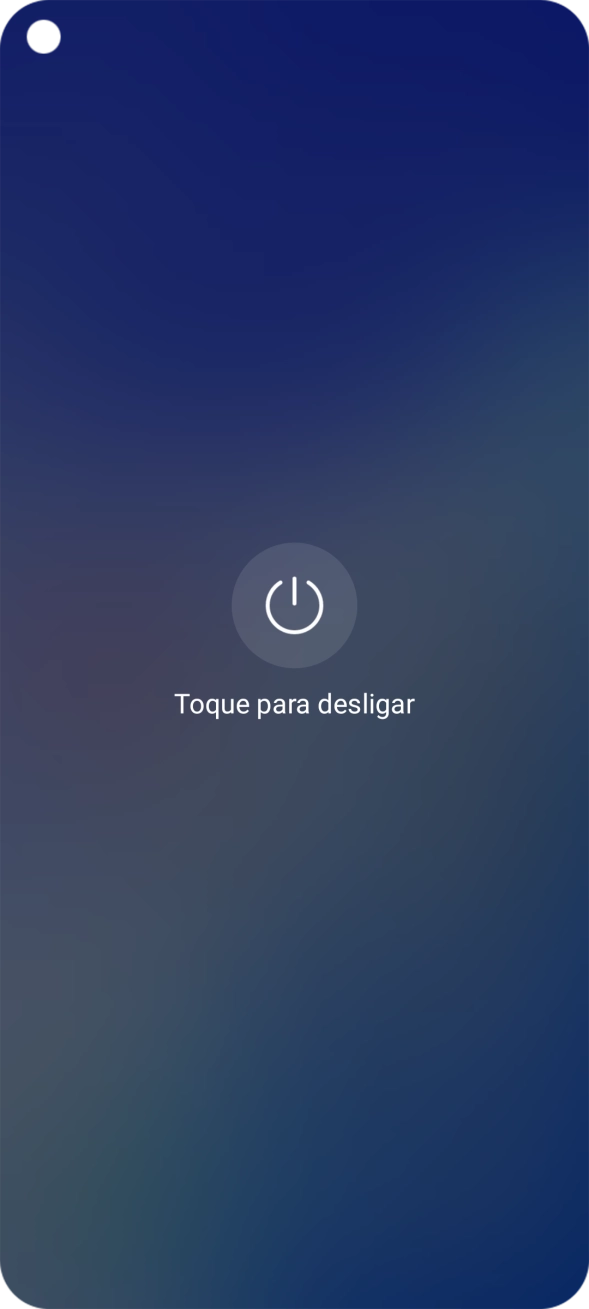 Prima Toque para desligar.