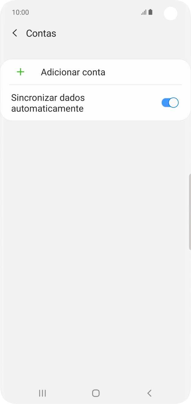 Prima Adicionar conta.