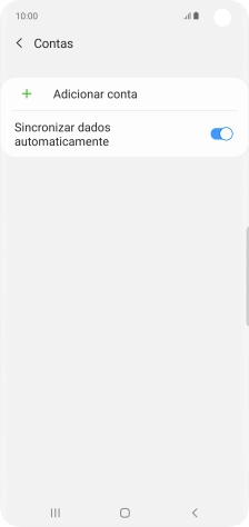 Prima Adicionar conta.