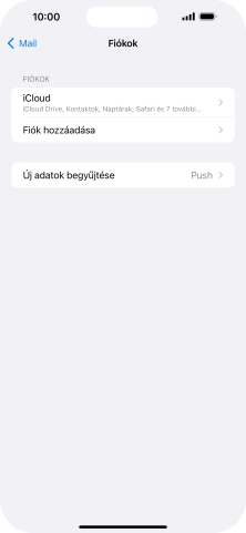 Válaszd a Fiók hozzáadása lehetőséget.