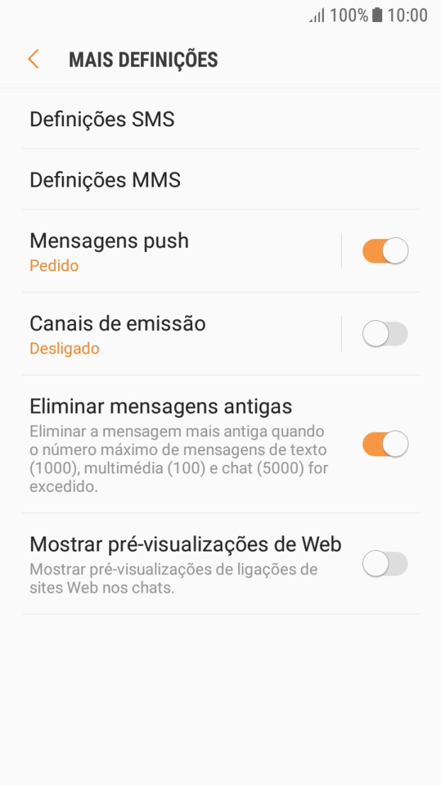 Prima Definições SMS.