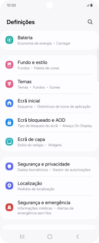 Prima Ecrã bloqueado e AOD.