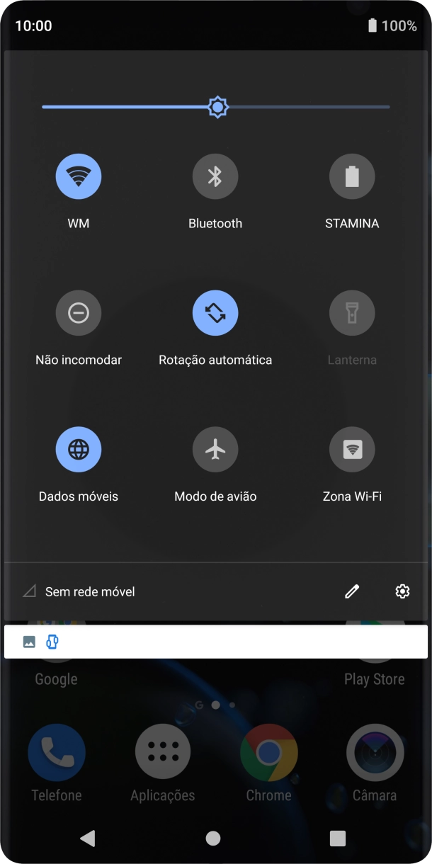 Prima o ícone de definições.