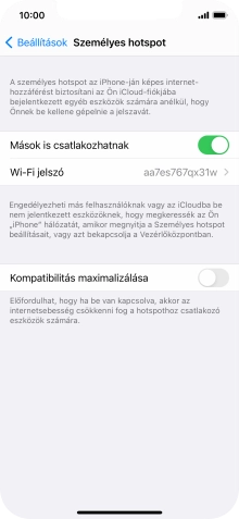 Húzd az ujjad felfelé a kijelző aljáról, hogy visszatérj a kezdőképernyőhöz.