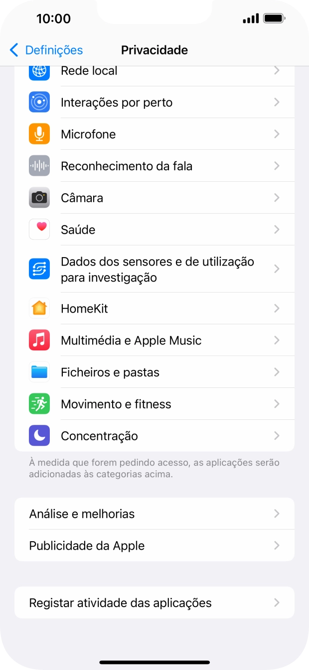 Prima Registar atividade das aplicações.