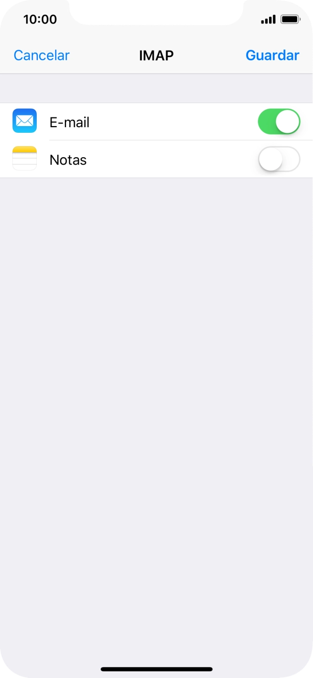 Prima Guardar. A sua conta de e-mail está agora configurada. Se pretender escolher definições adicionais para o servidor de receção e envio, siga os passos seguintes.
