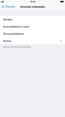 Prima Sempre para ativar a função sempre que o perfil silencioso está desativado.