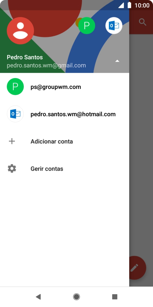 Prima a conta pretendida.