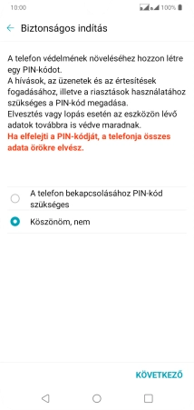 Válaszd ki a kívánt beállítást.