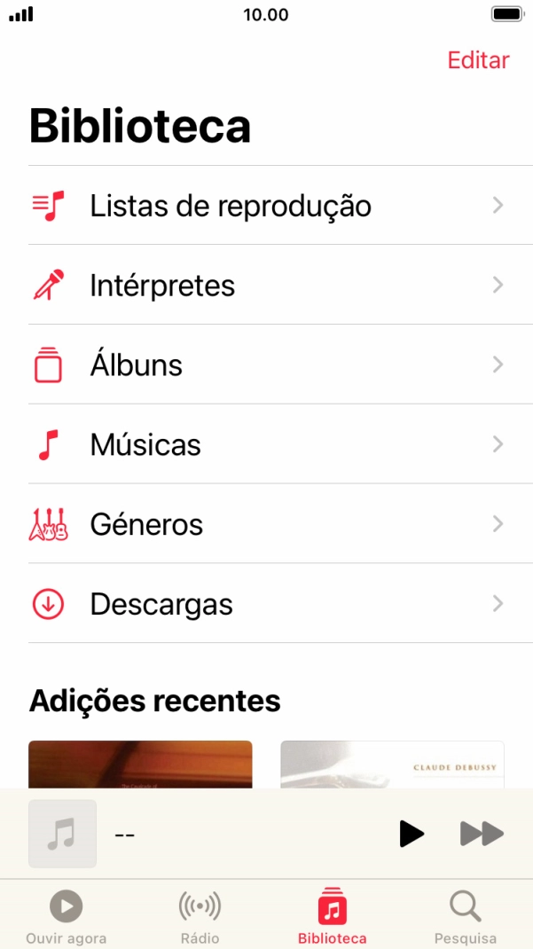 Prima Listas de reprodução.