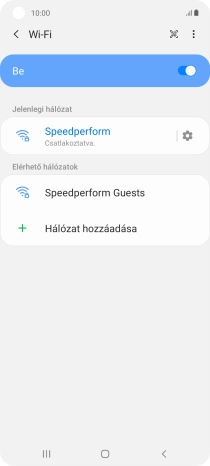 A befejezéshez, és ahhoz, hogy visszatérhess a főképernyőhöz, nyomd meg a főgombot.