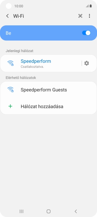 A befejezéshez, és ahhoz, hogy visszatérhess a főképernyőhöz, nyomd meg a főgombot.