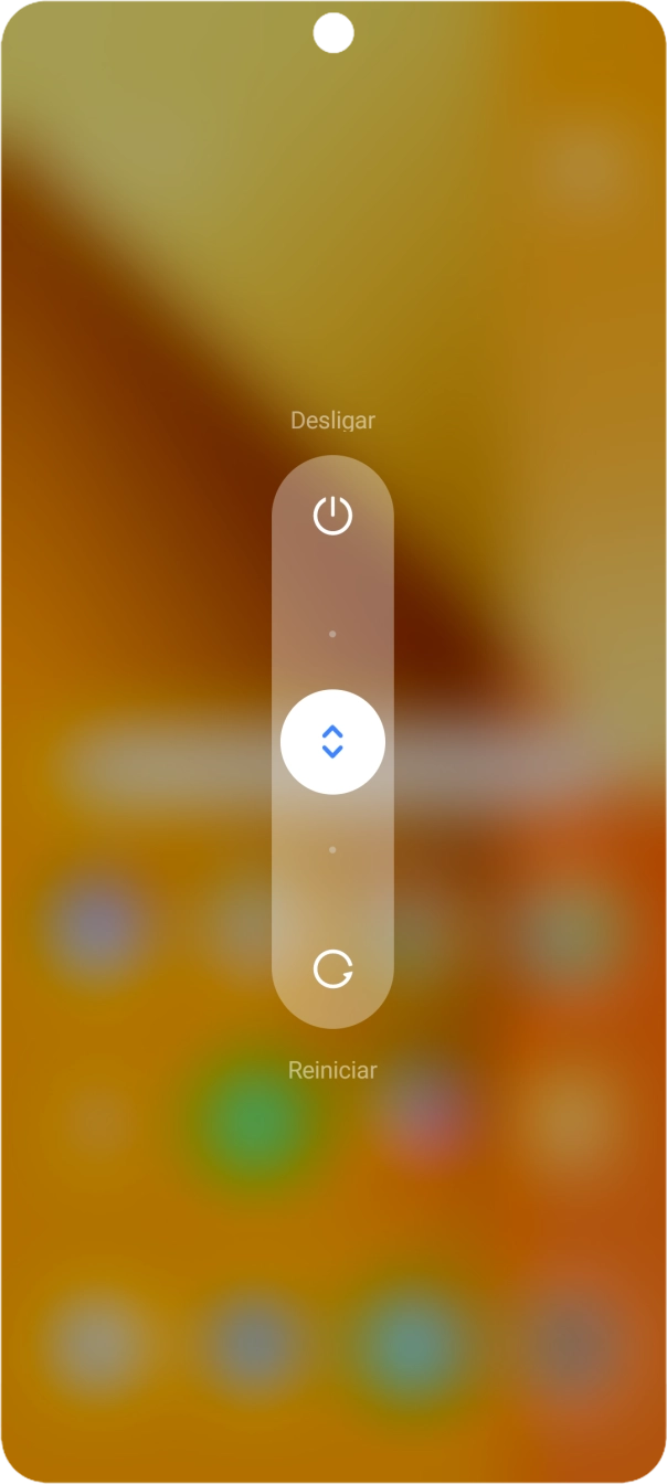 Prima o círculo e arraste-o para cima.