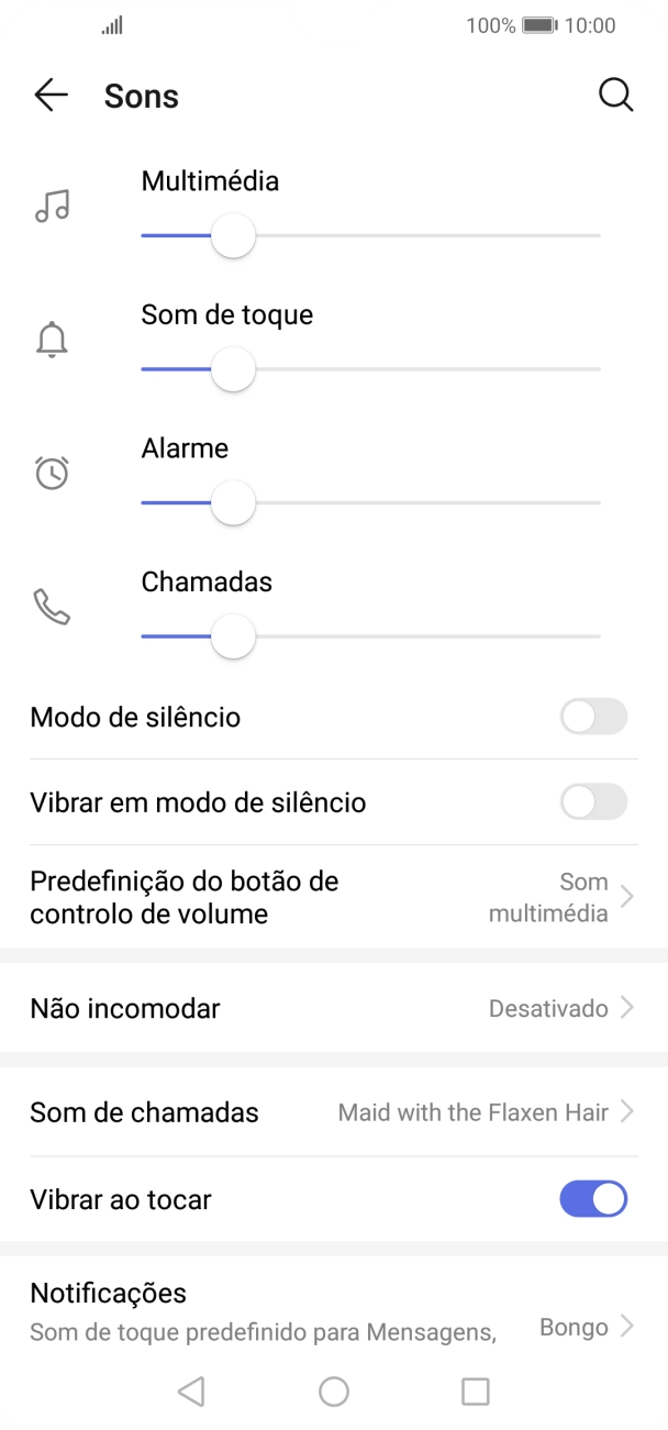 Prima a tecla de início para terminar e voltar ao ecrã inicial.