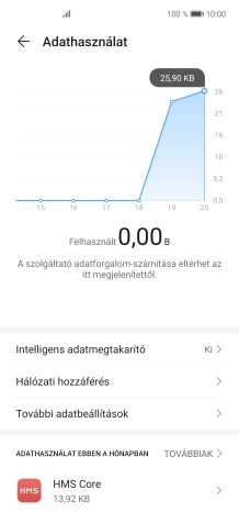 Válaszd a Hálózati hozzáférés lehetőséget.