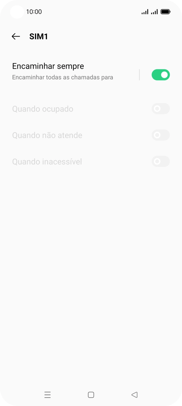 Prima o indicador junto ao tipo de desvio pretendido.