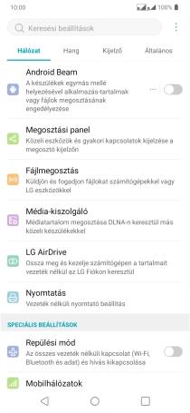 Válaszd a Mobilhálózatok lehetőséget.