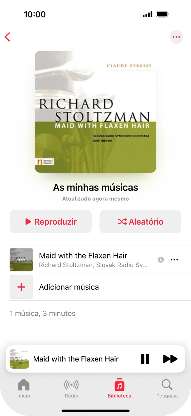 Prima o título da música.