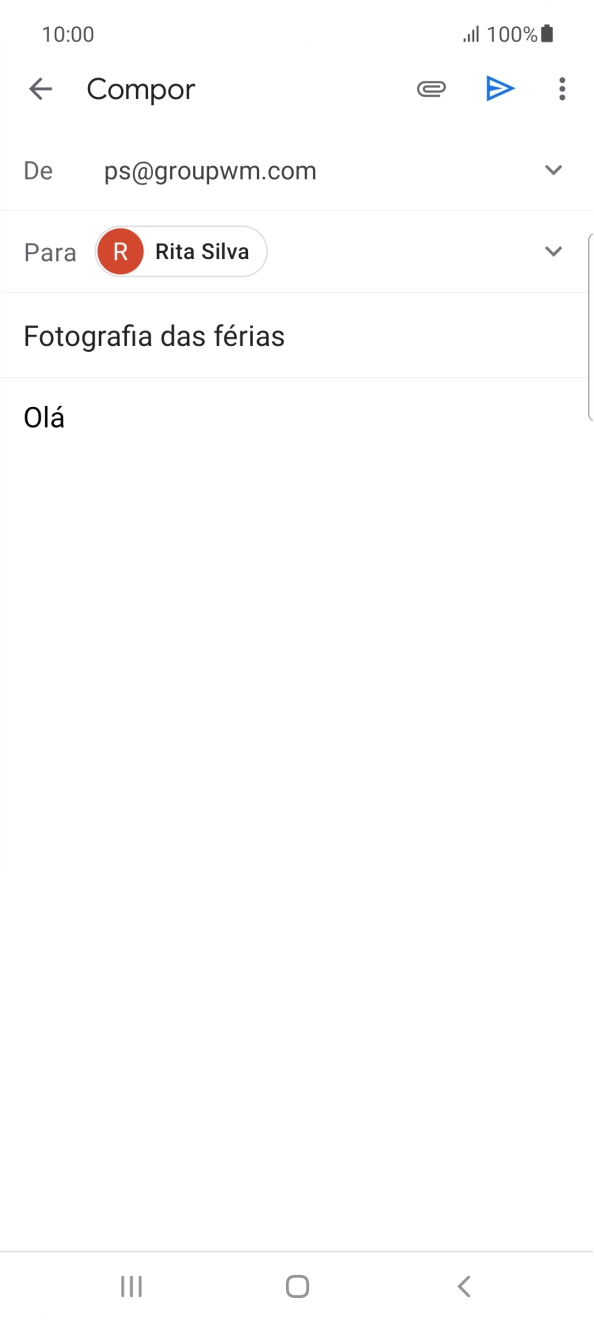 Prima o ícone de anexo.