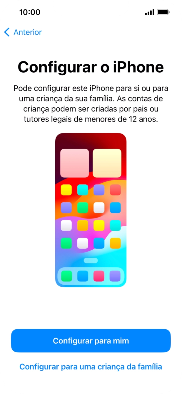 Prima Configurar para mim.