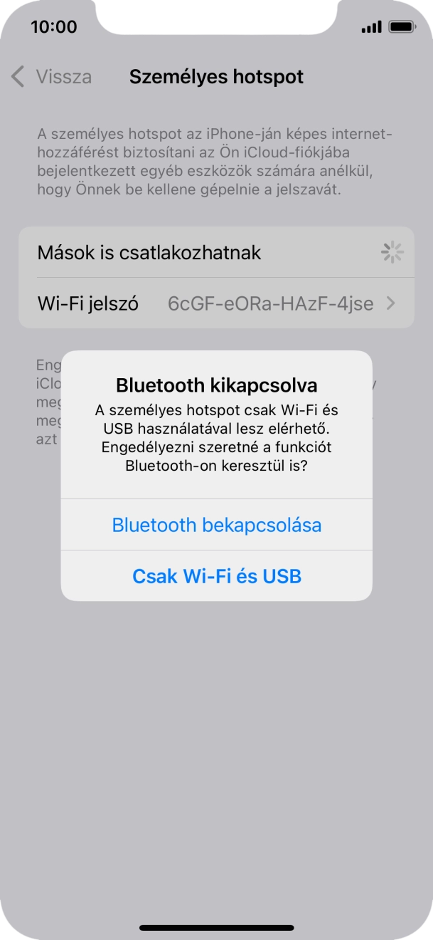 Amennyiben ki van kapcsolva a Wi-Fi, válaszd a Csak Wi-Fi és USB lehetőséget.