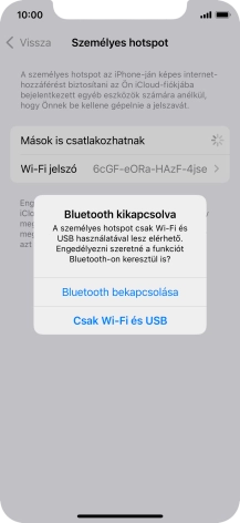 Amennyiben ki van kapcsolva a Wi-Fi, válaszd a Csak Wi-Fi és USB lehetőséget.