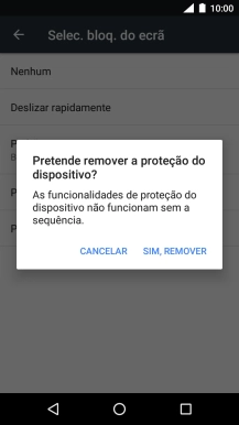 Prima SIM, REMOVER.