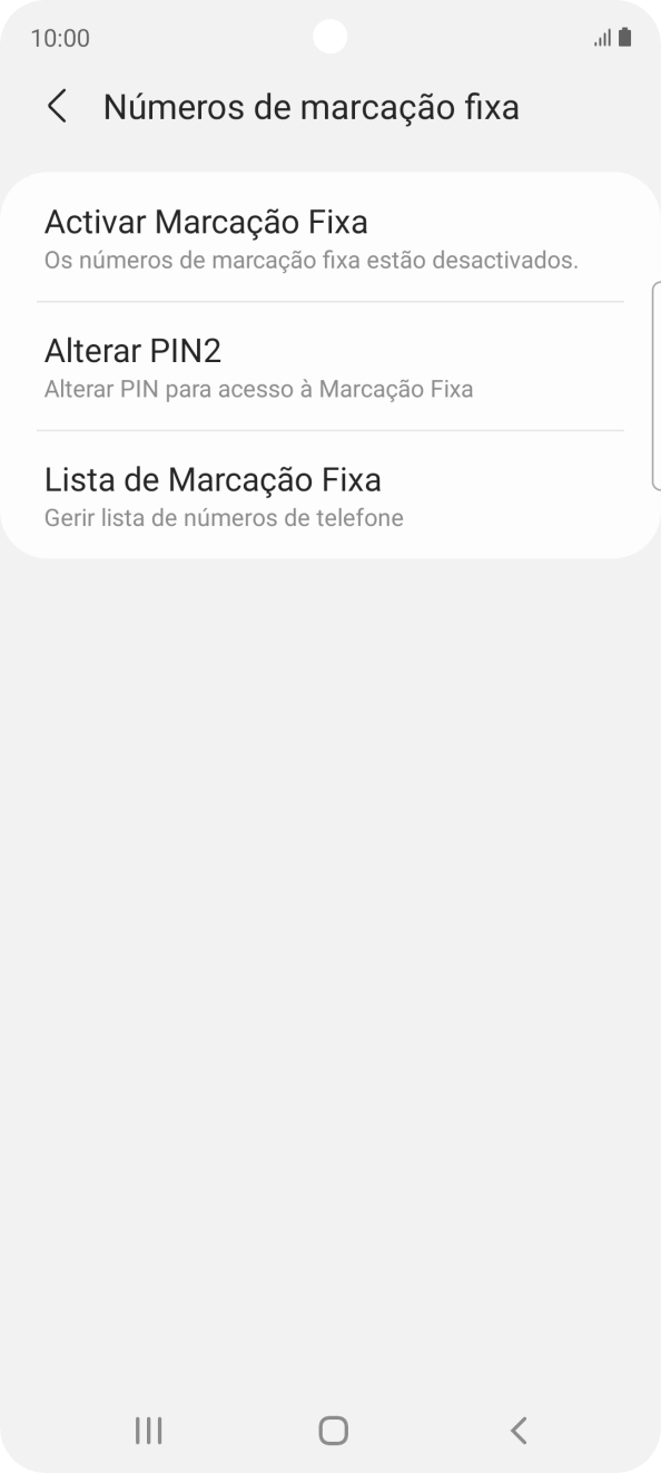 Prima Activar Marcação Fixa.