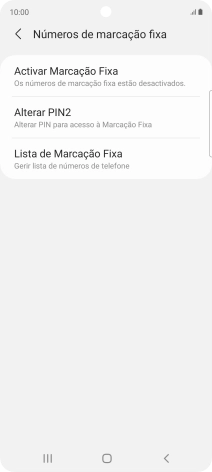 Prima Activar Marcação Fixa.