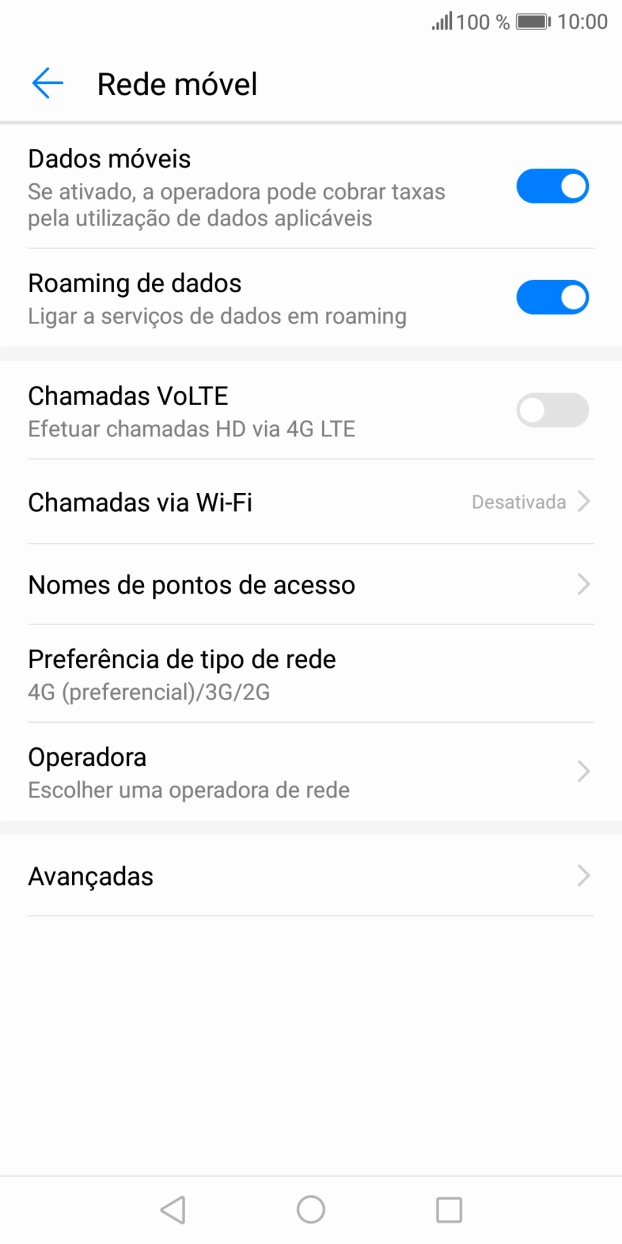 Prima a tecla de início para terminar e voltar ao ecrã inicial.