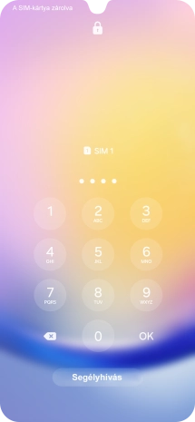 Amennyiben a telefon kéri, írd be a PIN-kódodat, és válaszd az OK lehetőséget.