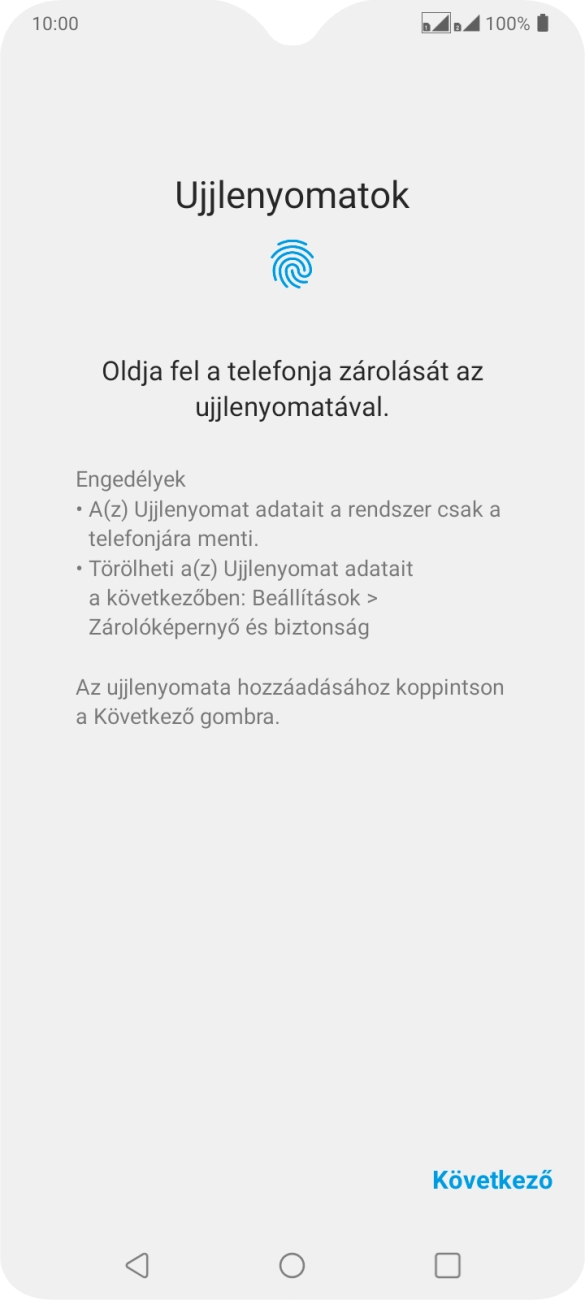 Válaszd a Következő lehetőséget.