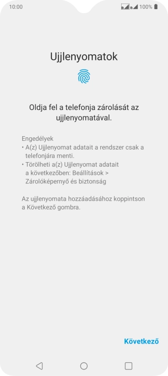 Válaszd a Következő lehetőséget.