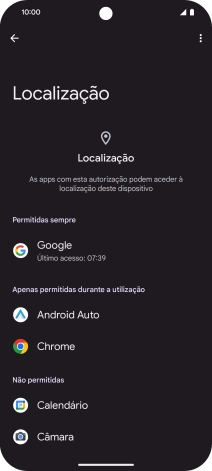 Prima a app pretendida.