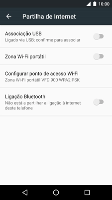 Prima Configurar ponto de acesso Wi-Fi.
