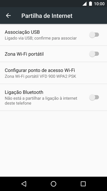 Prima Configurar ponto de acesso Wi-Fi.