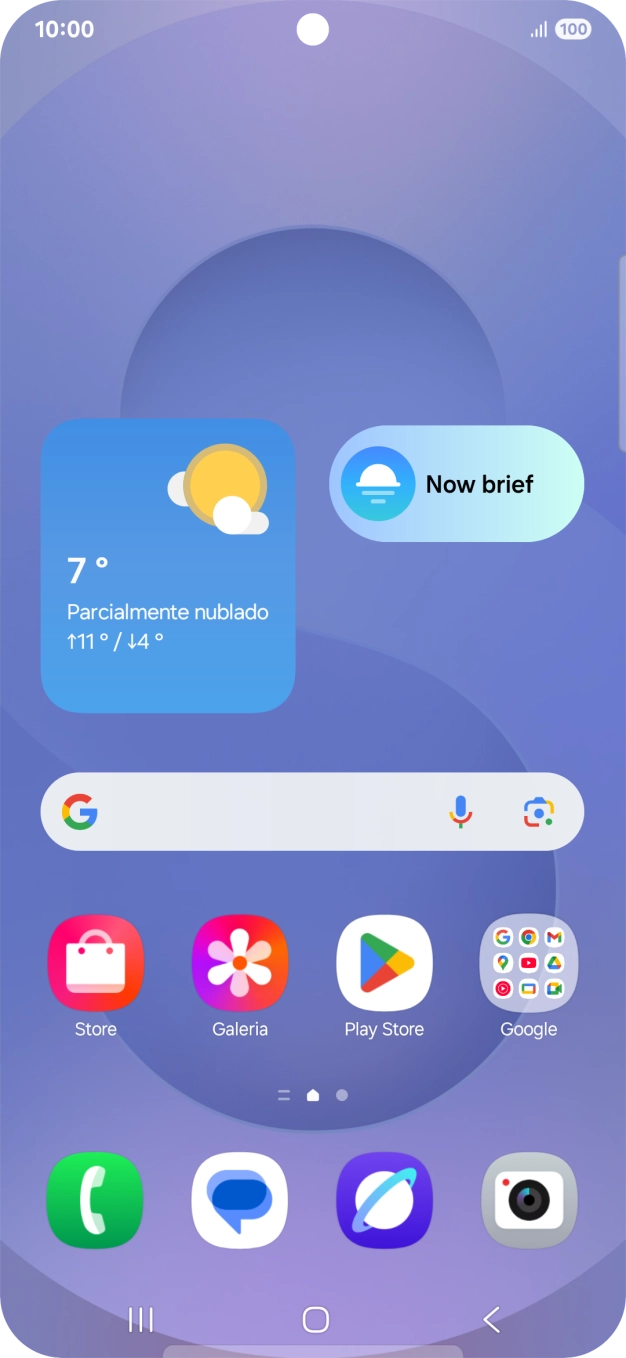 Prima o ícone de chamada.