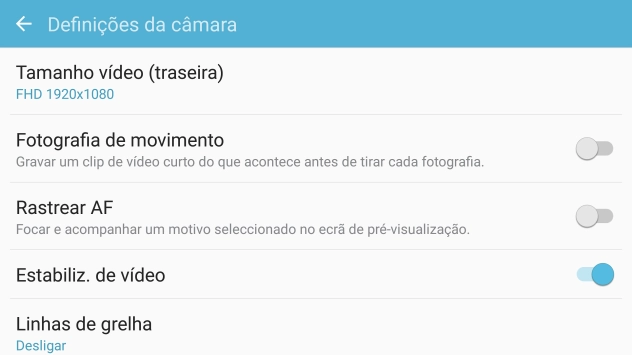 Prima Tamanho vídeo (traseira).