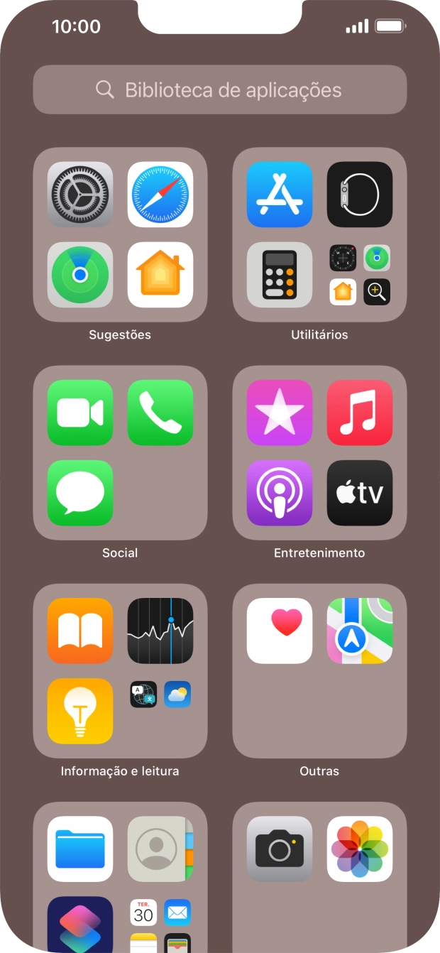 Prima a app pretendida.