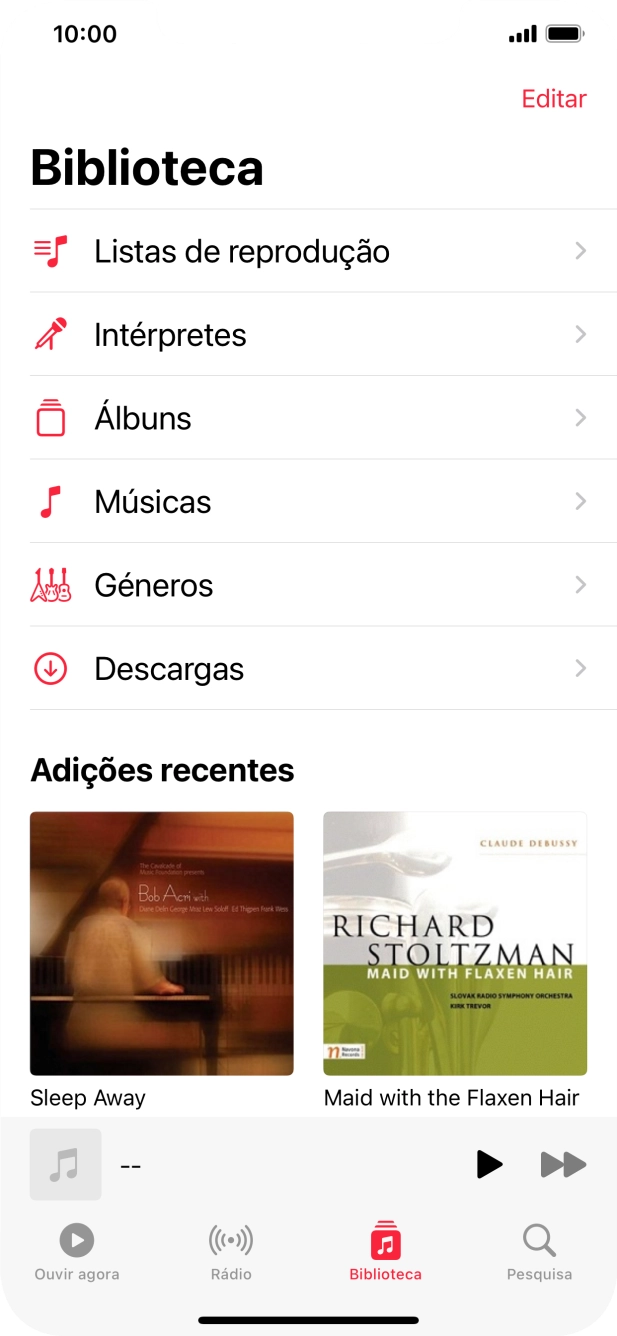 Prima Listas de reprodução.