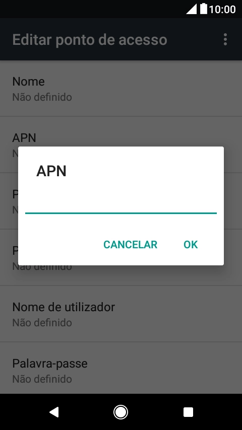 Introduza net2.vodafone.pt e prima OK.