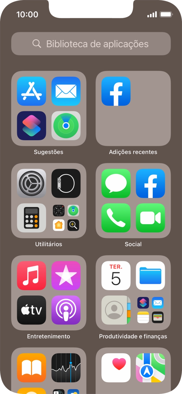 Prima a app pretendida.